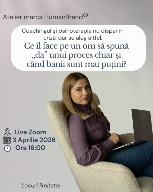 Atelier Ce il face pe om sa intre in proces de coaching sau terapie cand banii sunt mai putini