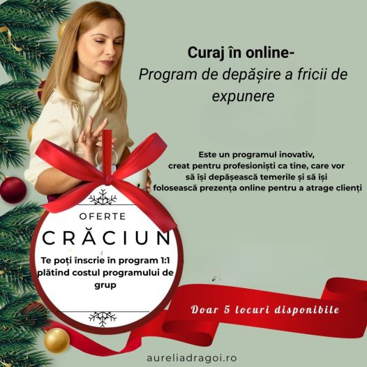 Curaj in online pentru depasirea fricii de expunere